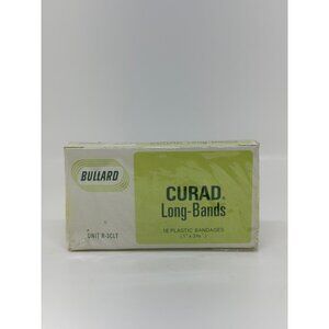 Vintage Curad Long-Bands Plastic Bandages 16 Count Bullard Original Packaging